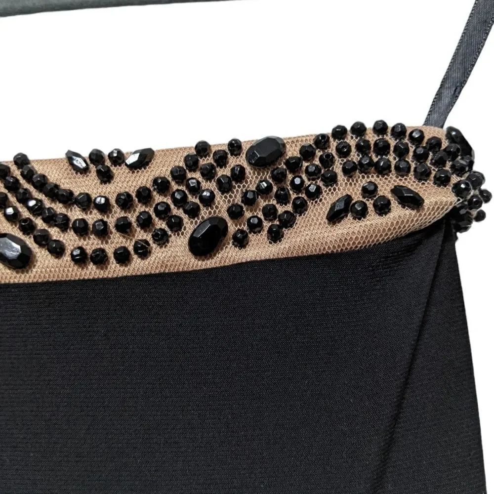 XSCAPE Beaded Waist Maxi Skirt with Train 0 - Picture 3 of 10